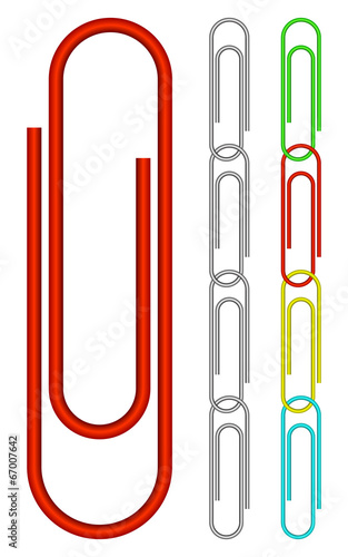 Chain from paper clips.