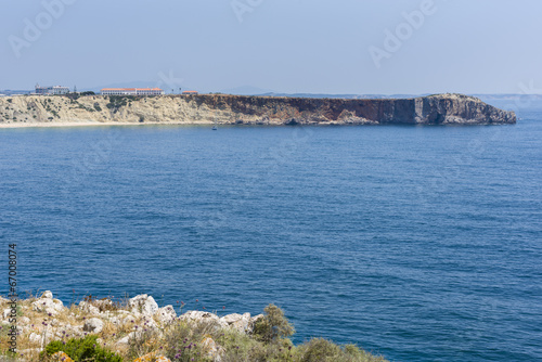 Coastline of Fortaleza de Sagres in Portugal