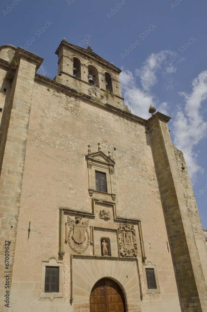 Stone church in Trujillo, Spain