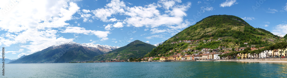Lake of Como from the waterfront of Domaso