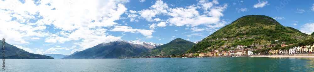 Lake of Como from the waterfront of Domaso