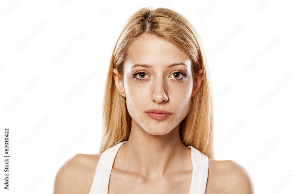 beautiful serious blonde girl without make up beautiful serious blonde girl without make up