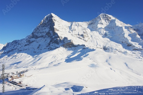 View of Kleine Scheidegg and the Eiger, Swiss Alps © milda79