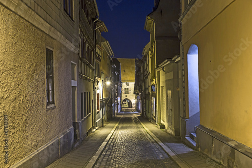  Muehlhausen by night with view to old city gate