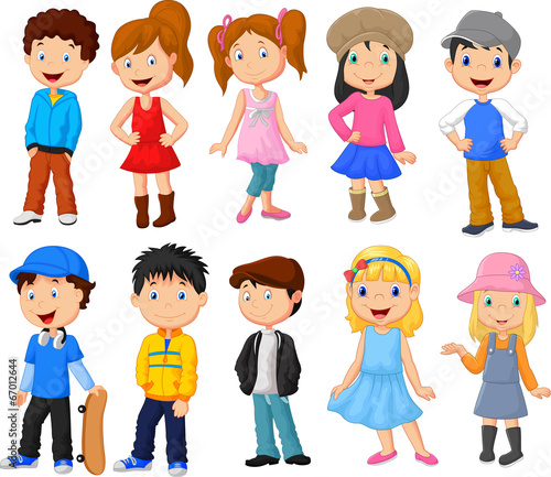 Cute children cartoon collection