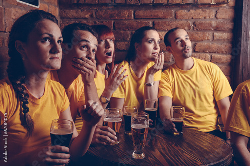 Sport Fans In Pub photo