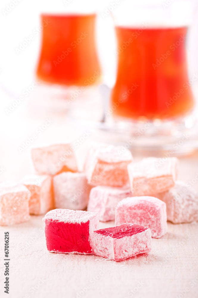 Turkish delight cubes Turkish delight cubes