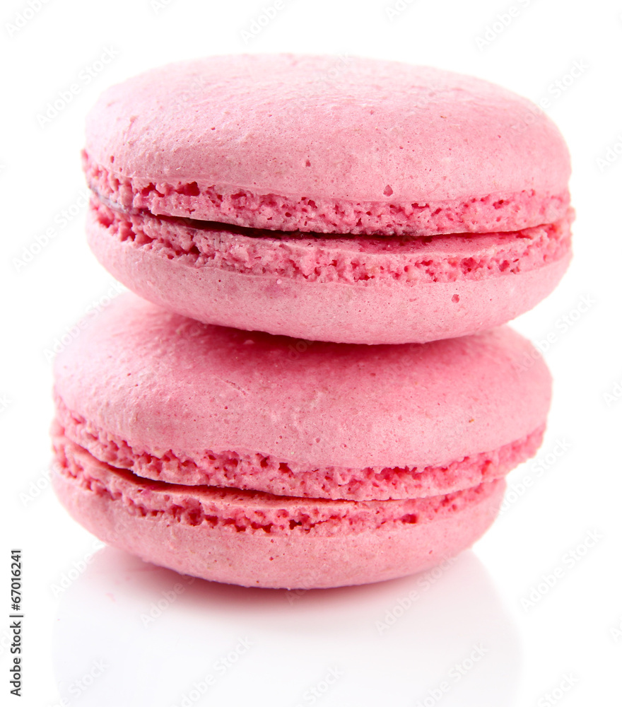 Gentle macaroons isolated on white Gentle macaroons isolated on white