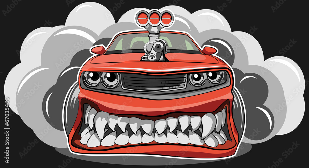 Obraz premium Angry car