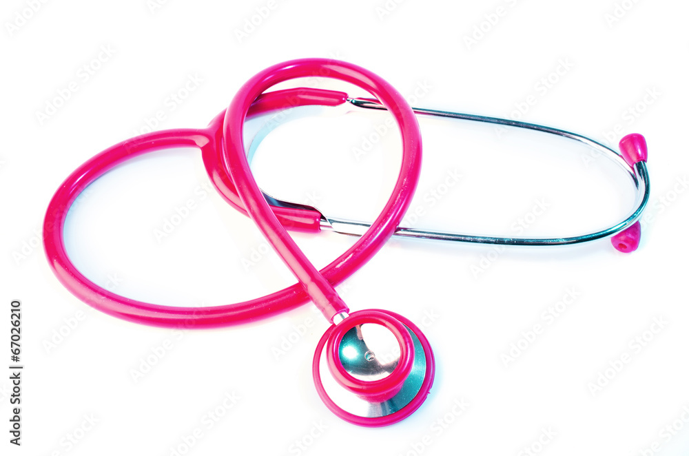 Fototapeta premium pink stethoscope