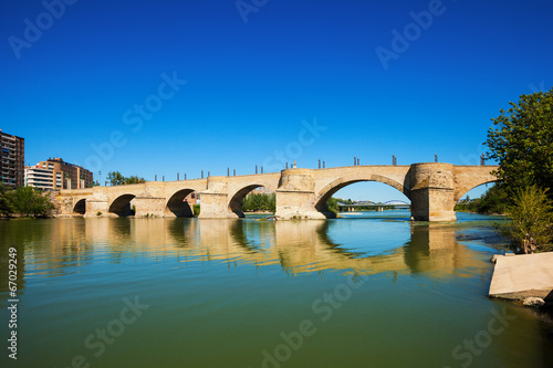Bridge of Lions over Ebro river