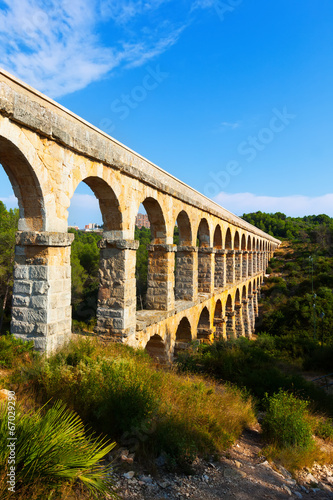 Fotografie, Obraz Roman aqueduct   in Tarragona