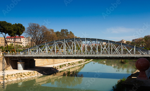 Puente Nuevo over Segura in sunny day. Murcia