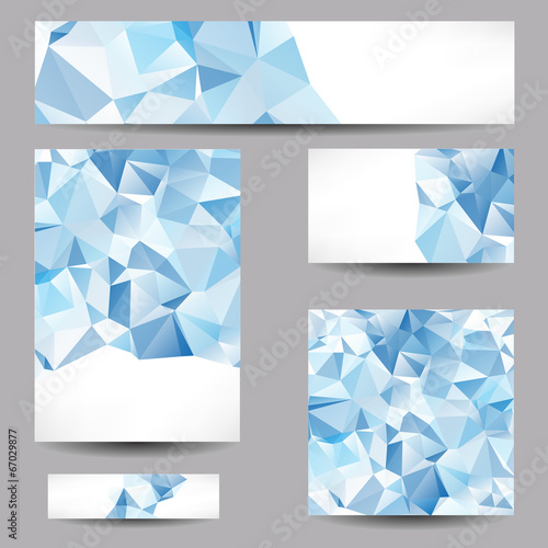 Templates with abstract geometrical triangles