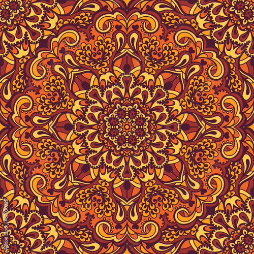 Oriental ornate seamless pattern.