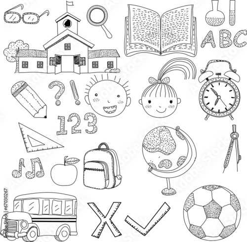 vector illustration of a school background,cartoon