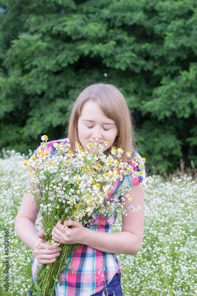 girl with daisies girl with daisies