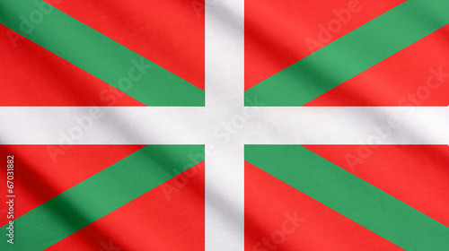 Flag of Basque waving photo