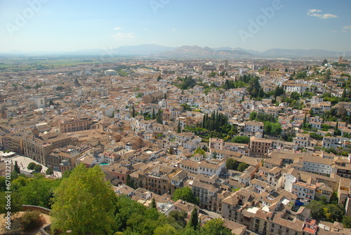 Panorama of Granada, Spain