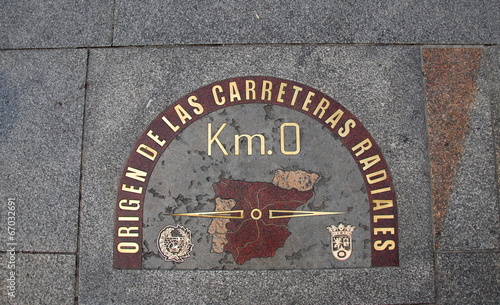 0 kilometer, origin of Spanish radial roads, Madrid