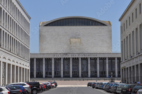 Canvas Print Palazzo dei Congressi in Rome
