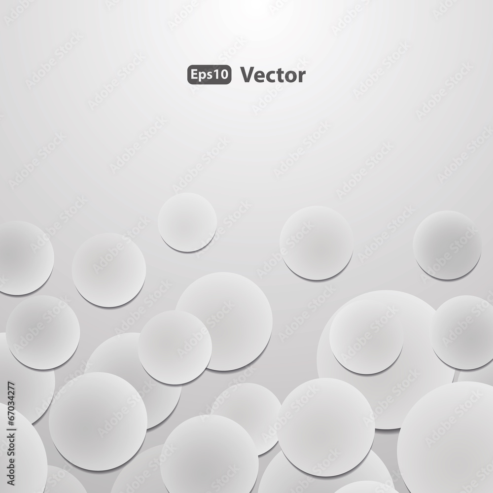 Abstract Background Vector - Circles with Drop Shadows Abstract Background Vector - Circles with Drop Shadows