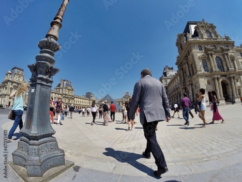 touristes à Paris