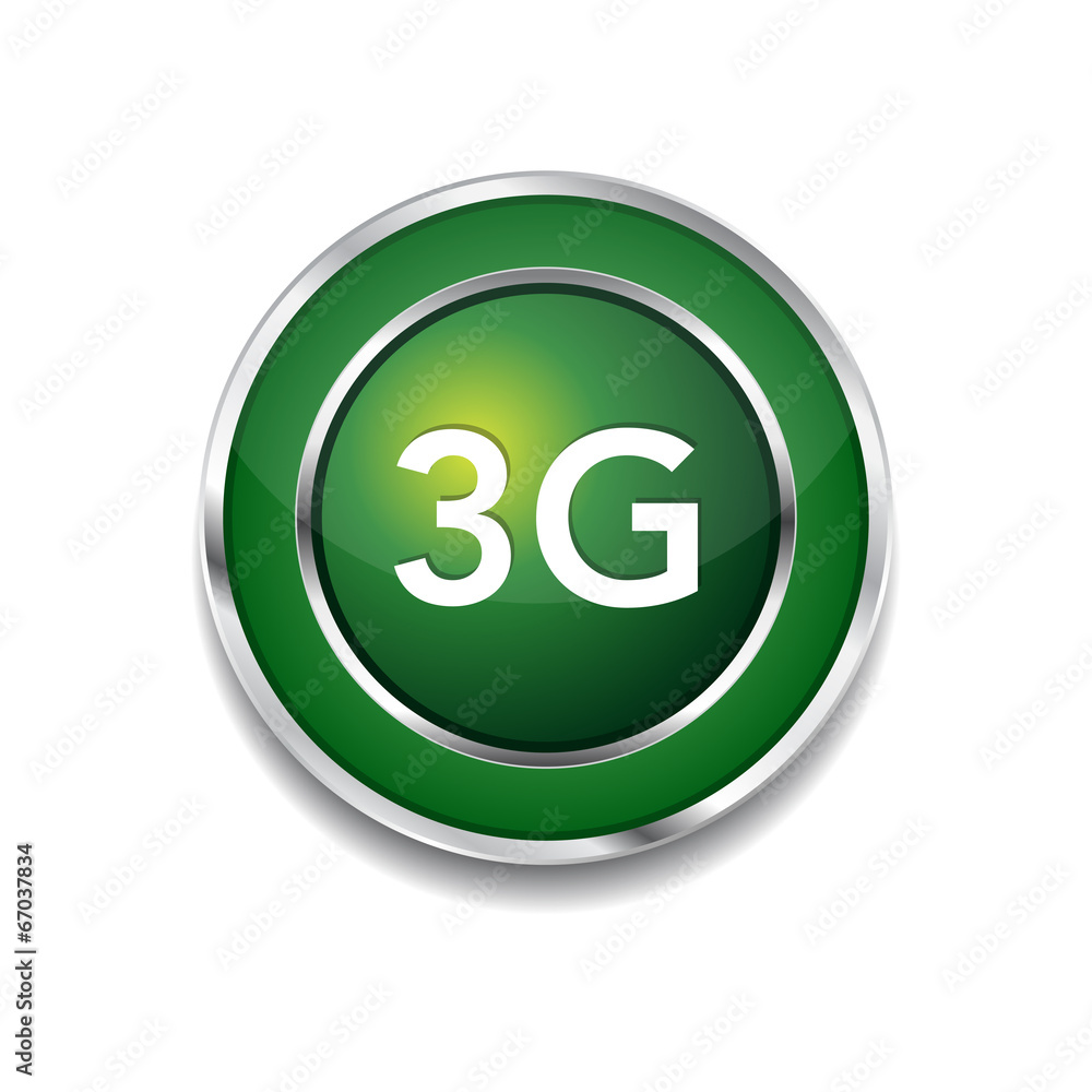3g Sign Circular Green Vector Button Icon 3g Sign Circular Green Vector Button Icon