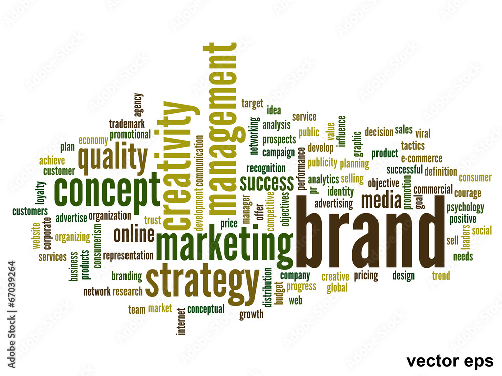 Obraz premium Vector conceptual business word cloud