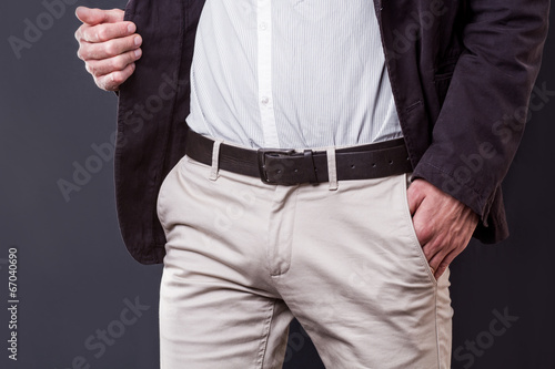 body detail of a business man