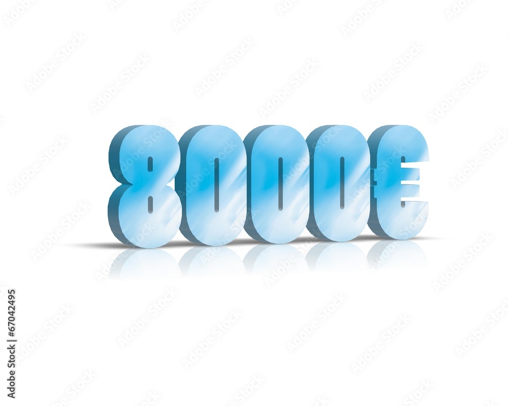 8000 euro Stock Illustration | Adobe Stock