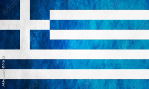 Greek grunge flag