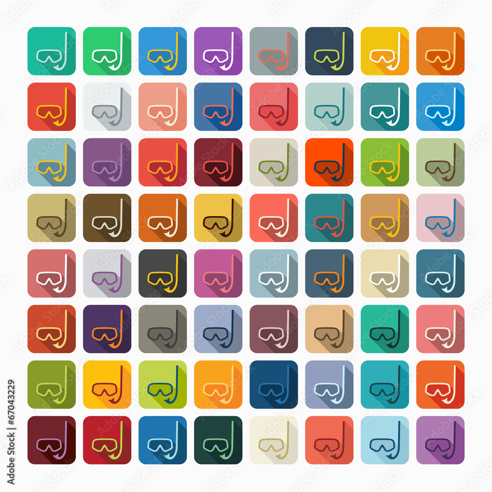 Flat design: mask Flat design: mask