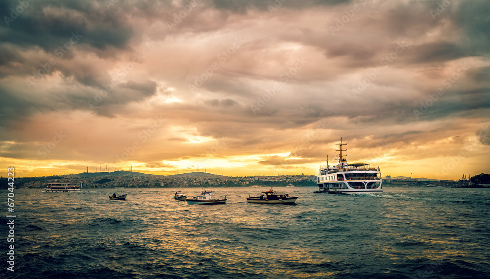 Ships at Bosphorus