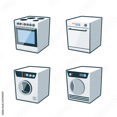 Home Appliances 2 - Cooker, Dishwasher, Dryer, Washing machine