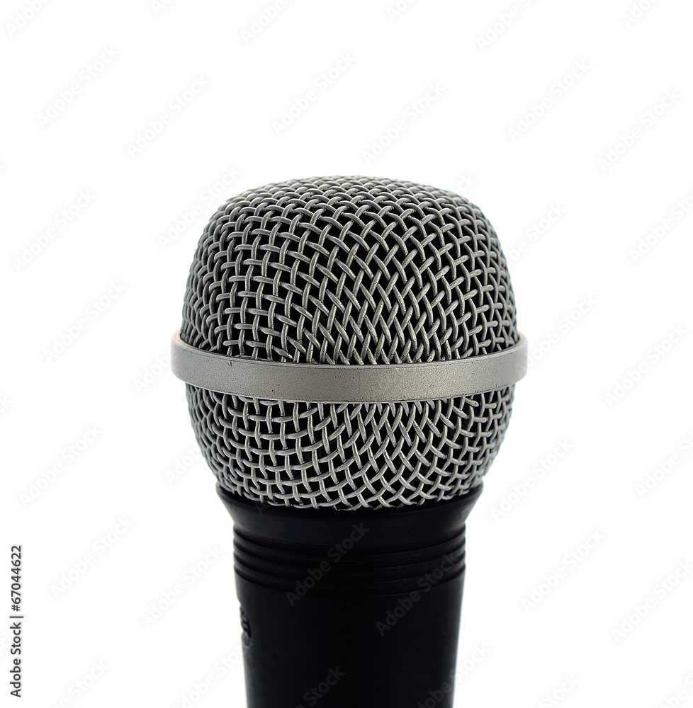 microphone on a white background