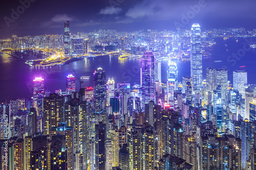 Hong Kong China City Skyline