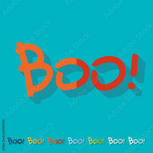 Flat design: boo