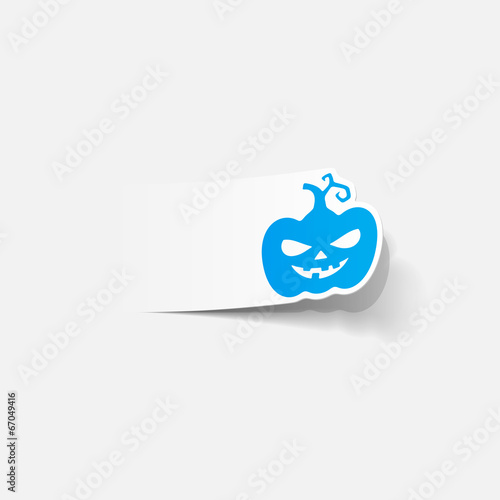 realistic design element: pumpkin