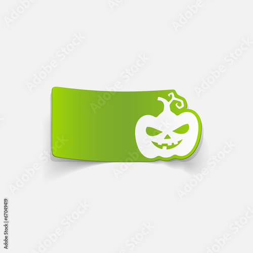 realistic design element: pumpkin