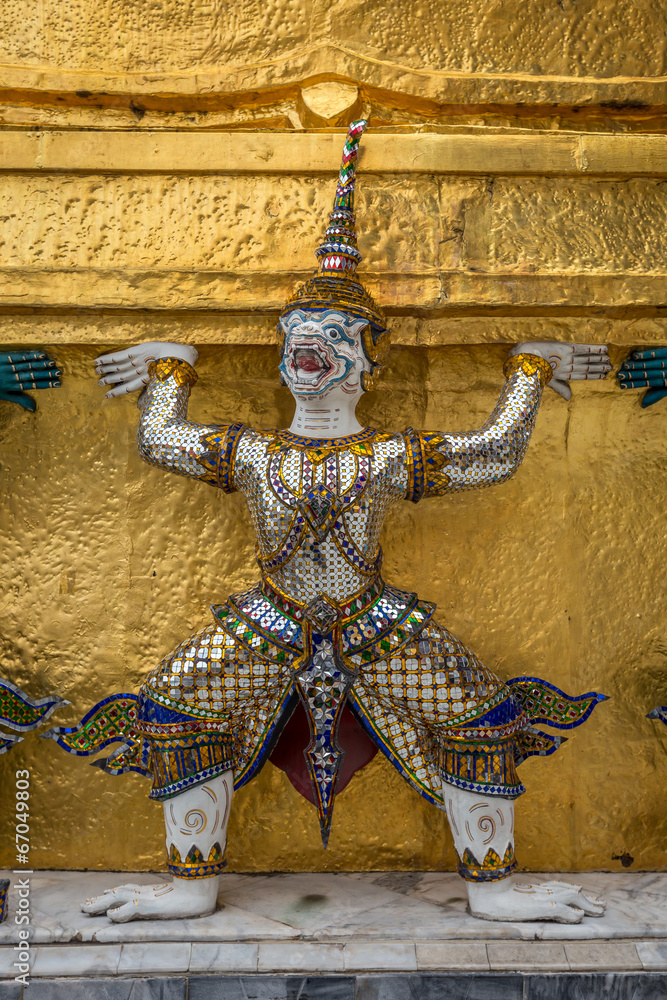 Demons of the Grand Palace in Bangkok,Monkey