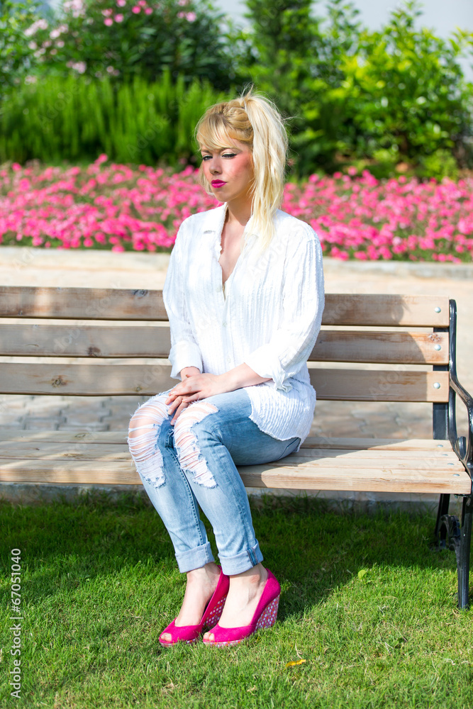 Beautiful girl enjoying the summer Beautiful girl enjoying the summer