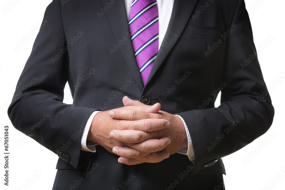 Praying business man Praying business man