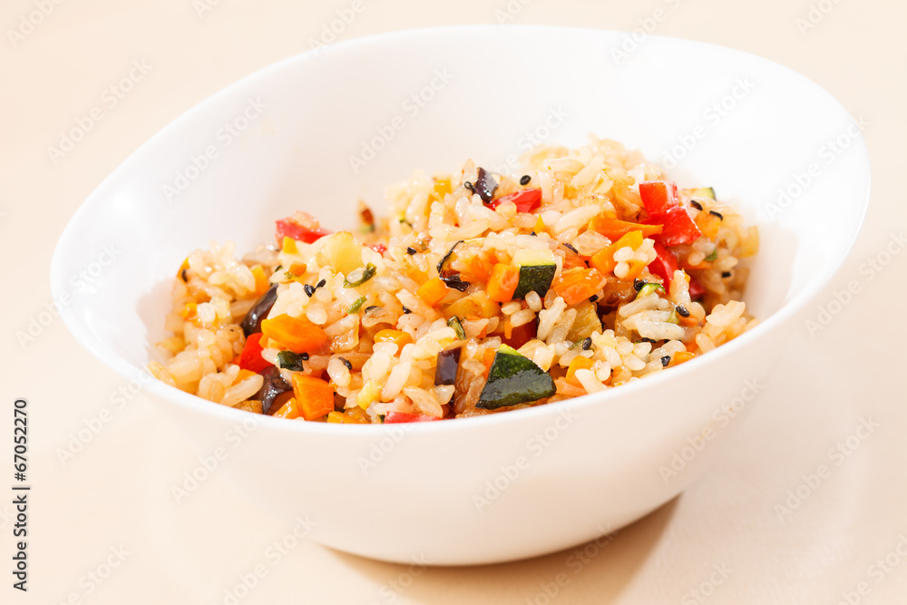 rice with vegetables rice with vegetables