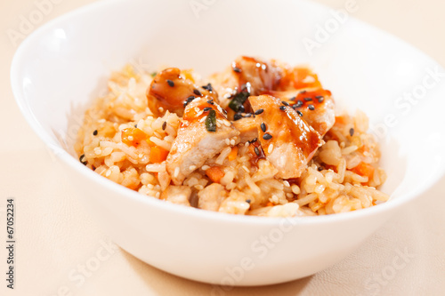 rice with chicken