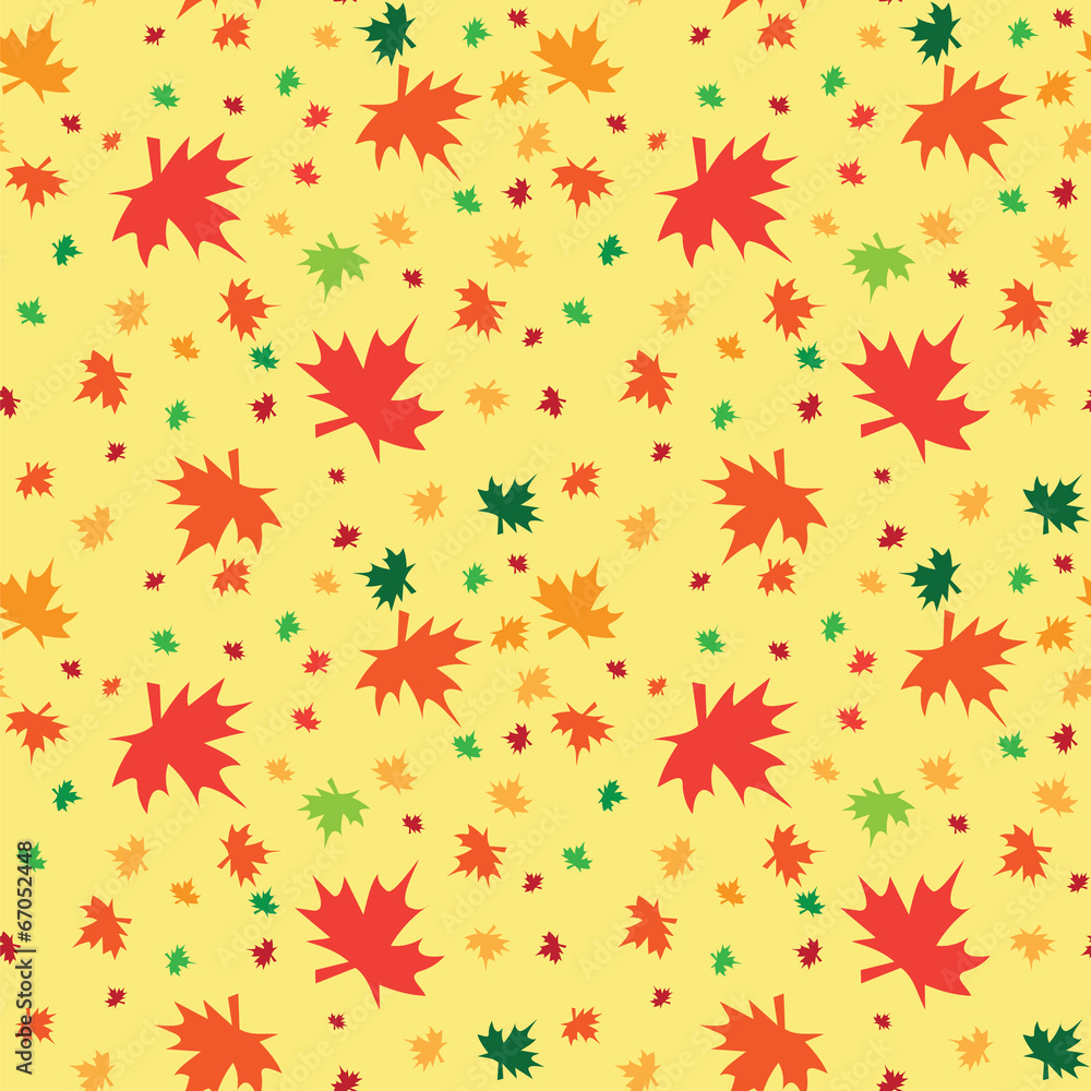 Seamless pattern with autumn leaves Seamless pattern with autumn leaves