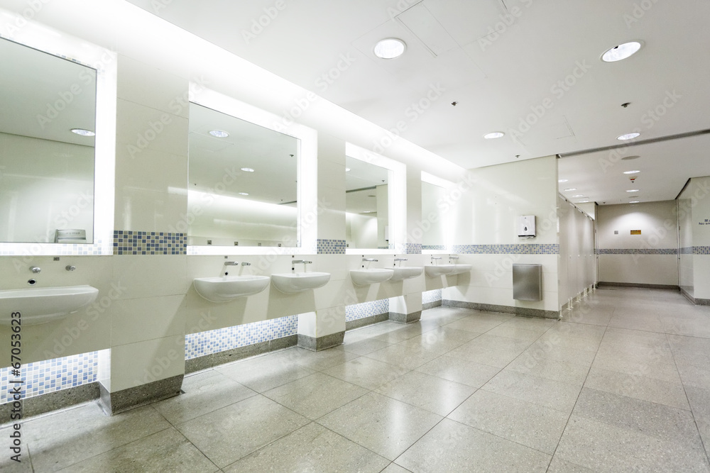interior of private restroom