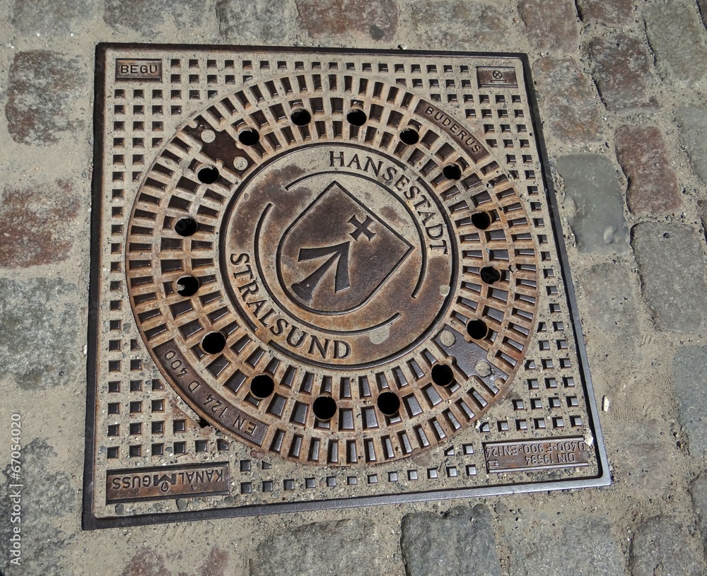 Strassendeckel Hansestadt Stralsund