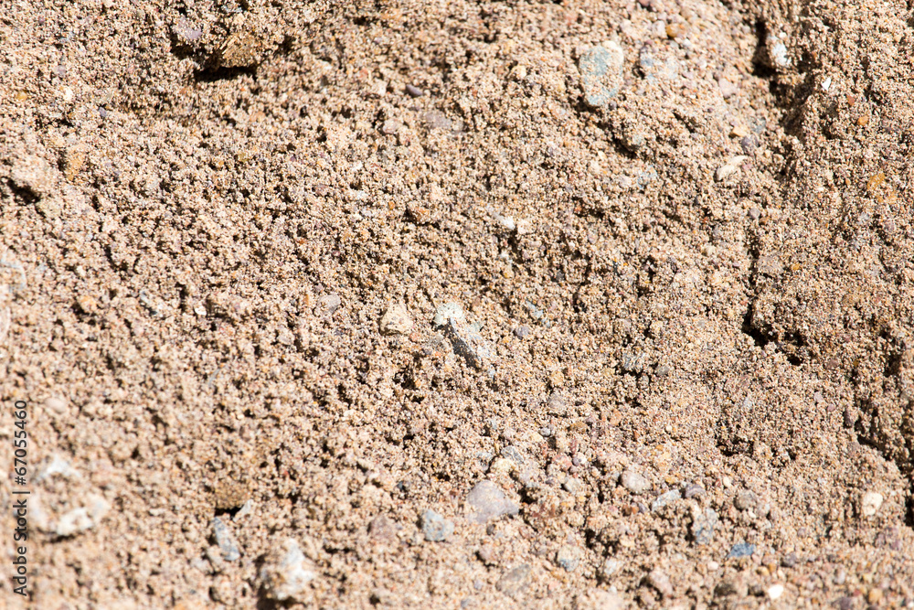 background of sand and gravel