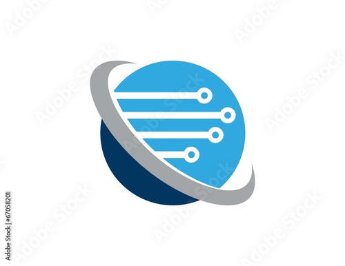 globe orbit logo,abstract design technology business